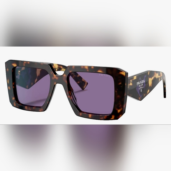 Prada Tortoiseshell Sunglasses SPR 23y-f 2au-05 - Picture 4 of 16